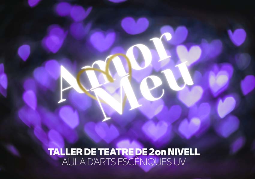 Imagen del evento:Cartel con corazones y escrito Amor Meu
